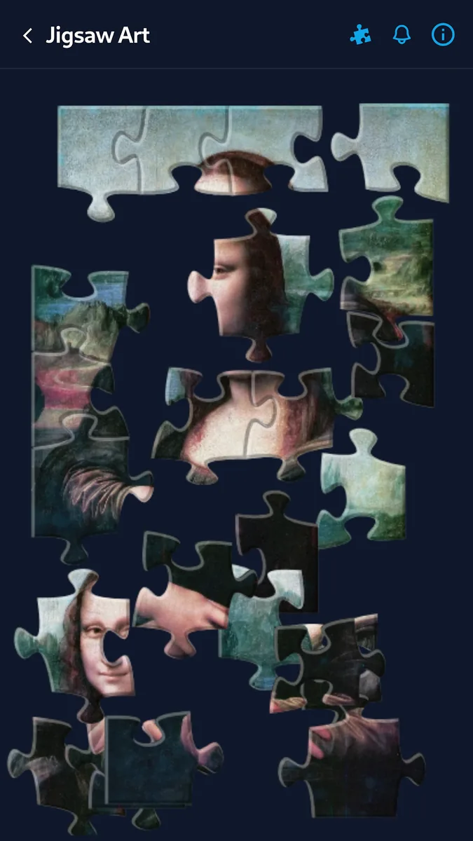 Girl with a Pearl Earring puzzle in progress